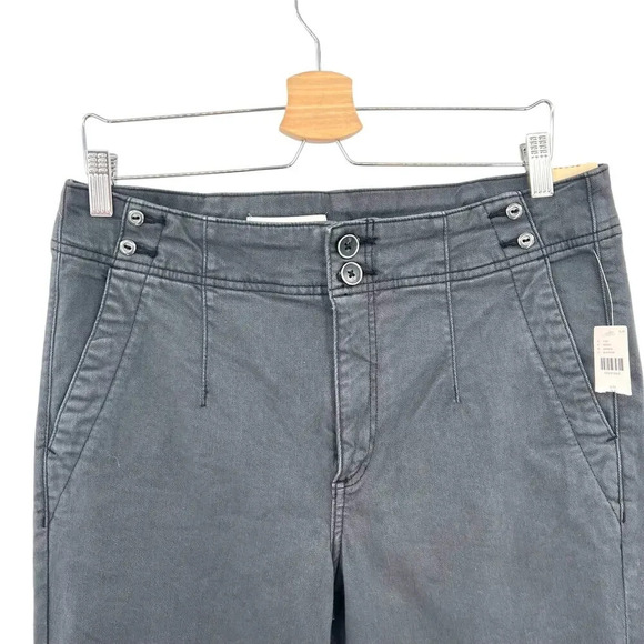 Anthropologie Pilcro Skinny Jeans With Side Buttons High Rise Gray Size 31 - Picture 3 of 16